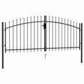 vidaXL Brama ogrodzeniowa Woerden podwójne drzwi z kolcem 299,5x174,5 cm