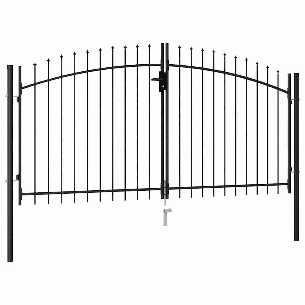 vidaXL Brama ogrodzeniowa Woerden podwójne drzwi z kolcem 299,5x199,5 cm