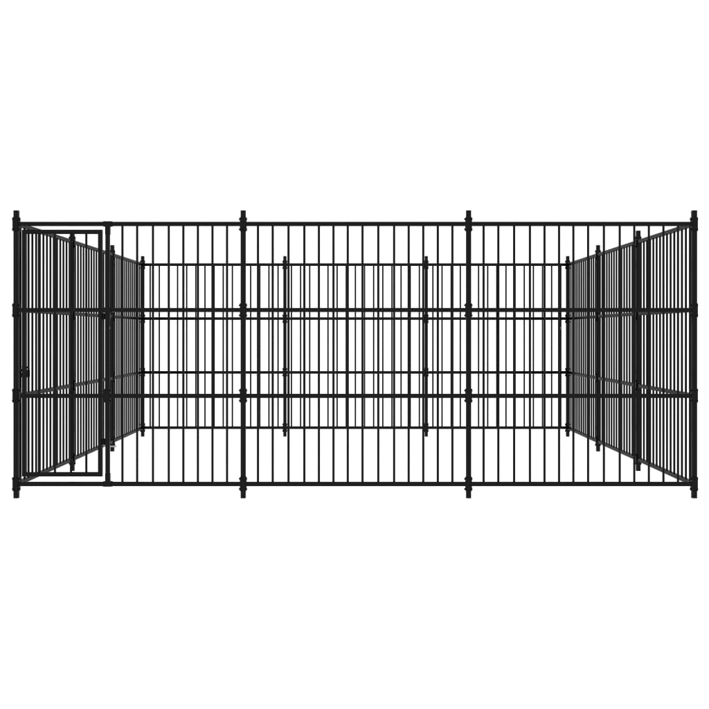 vidaXL Kojec zewnętrzny dla psa, 450 x 450 x 185 cm