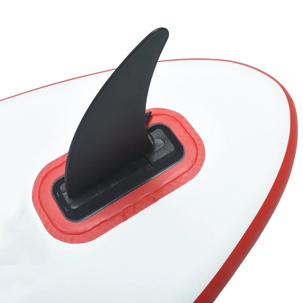 vidaXL Płetwa centralna do deski SUP, 18,3x21,2 cm, plastikowa, czarna