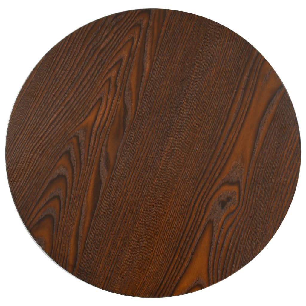 vidaXL Stolik bistro, ciemnobrązowy, 40 cm, MDF