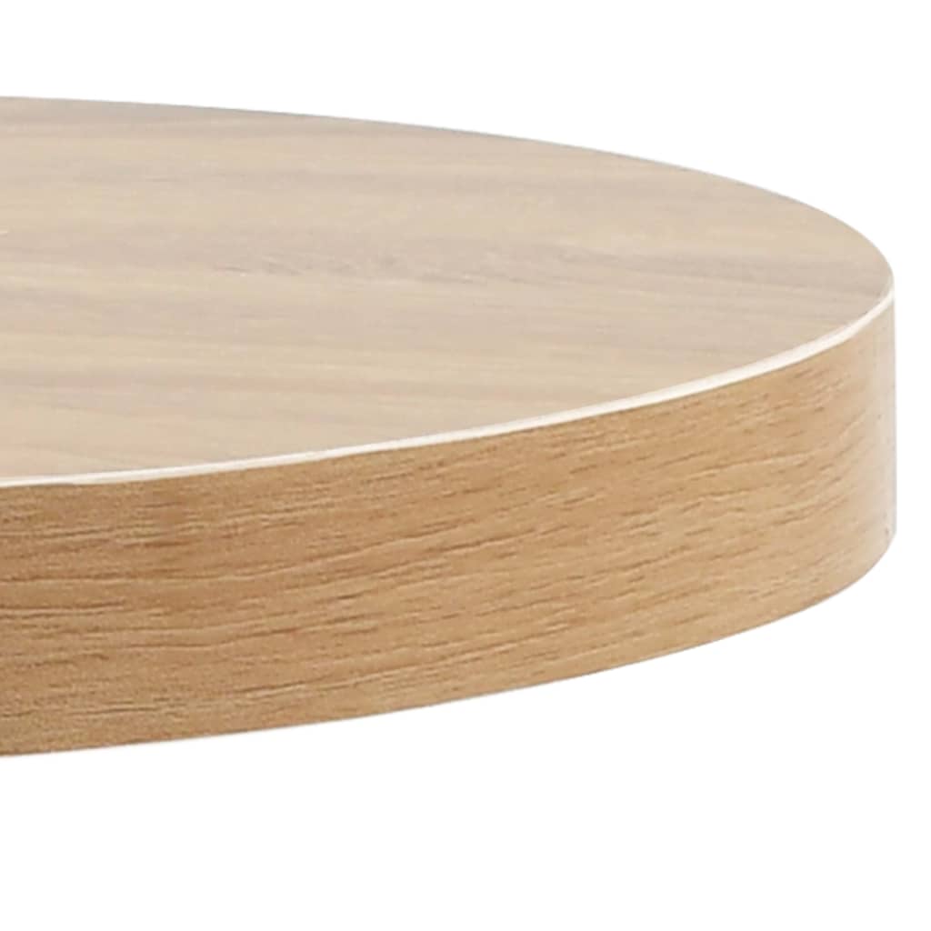 vidaXL Stolik bistro, jasnobrązowy, 50 cm, MDF