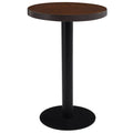 vidaXL Stolik bistro, ciemnobrązowy, 50 cm, MDF