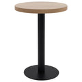 vidaXL Stolik bistro, jasnobrązowy, 60 cm, MDF