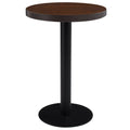 vidaXL Stolik bistro, ciemnobrązowy, 60 cm, MDF