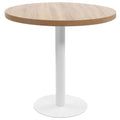 vidaXL Stolik bistro, jasnobrązowy, 80 cm, MDF