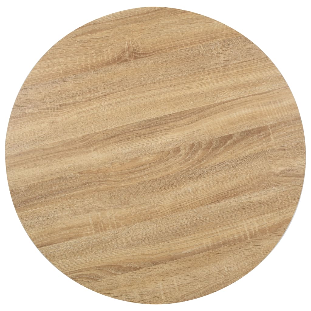 vidaXL Stolik bistro, jasnobrązowy, 80 cm, MDF