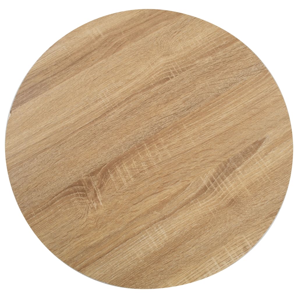 vidaXL Stolik bistro, jasnobrązowy, 80 cm, MDF