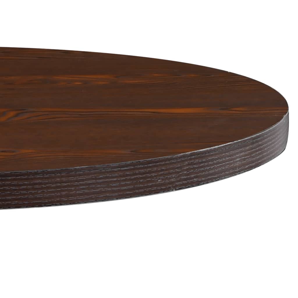 vidaXL Stolik bistro, ciemnobrązowy, 80 cm, MDF