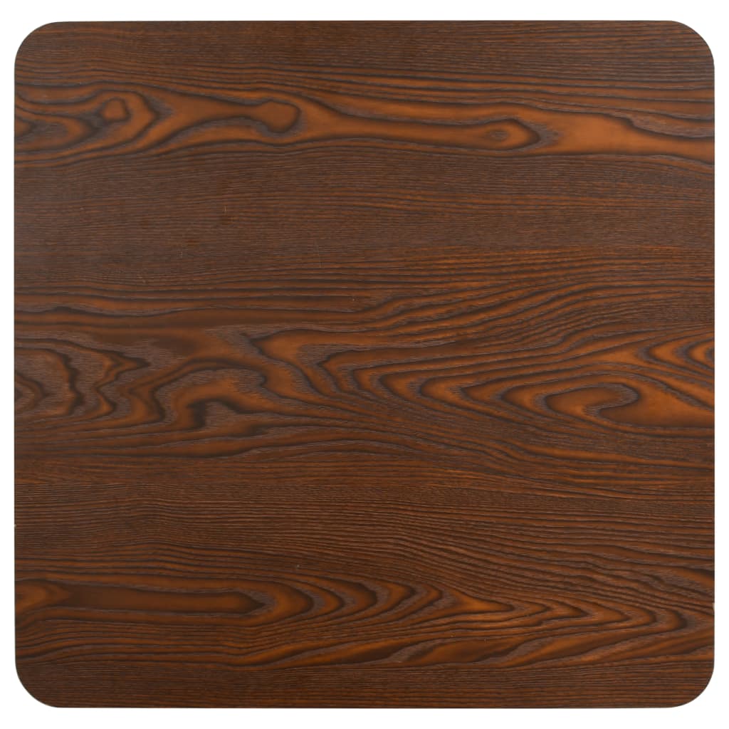 vidaXL Stolik bistro, ciemnobrązowy, 60x60 cm, MDF