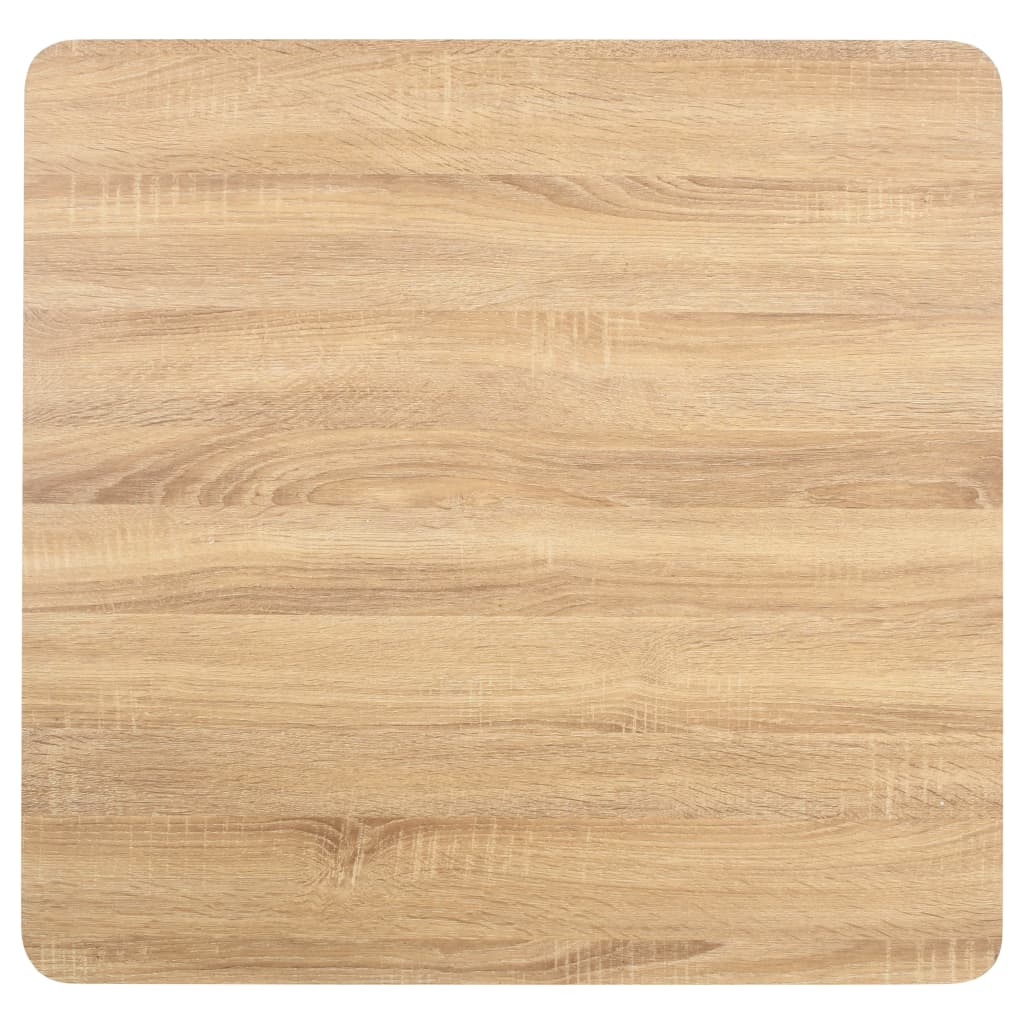 vidaXL Stolik bistro, jasnobrązowy, 80 x 80 cm, MDF