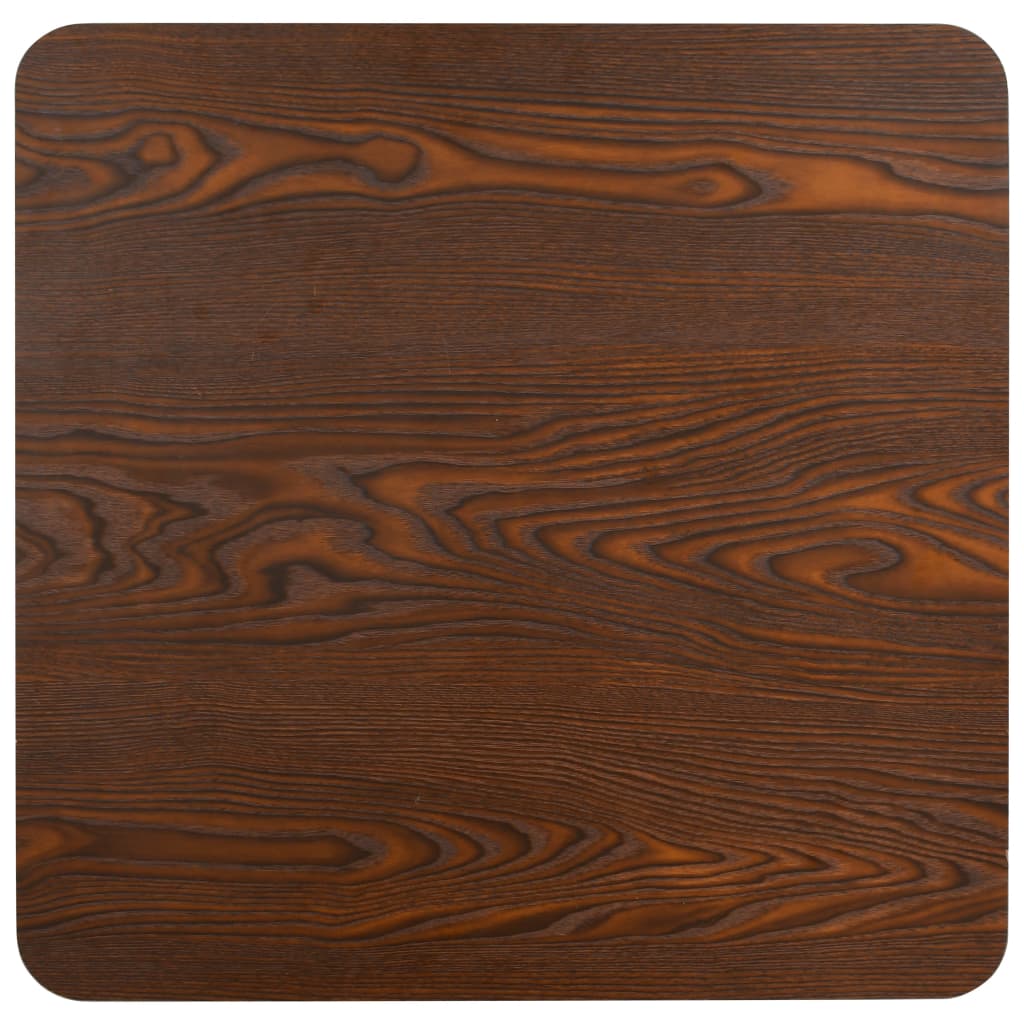 vidaXL Stolik bistro, ciemnobrązowy, 80x80 cm, MDF