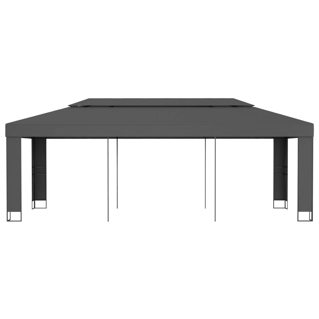 vidaXL Altana z podwójnym dachem, 3x6 m, antracytowa