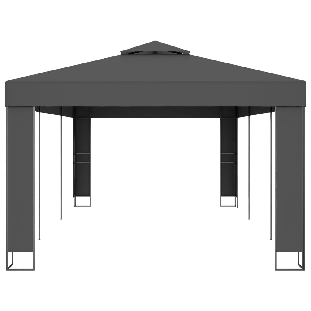 vidaXL Altana z podwójnym dachem, 3x6 m, antracytowa