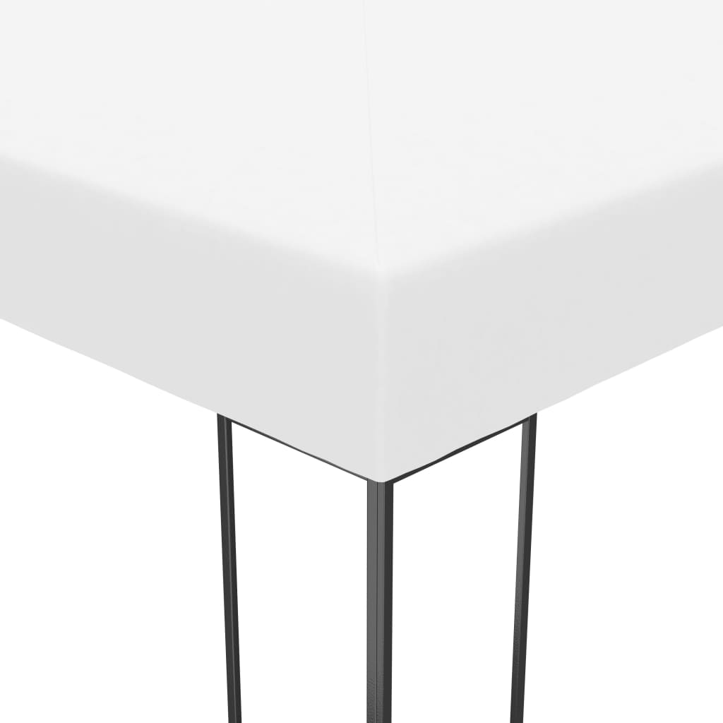 vidaXL Altana ogrodowa z malowanej proszkowo stali, 4x3x2,7 m, biała