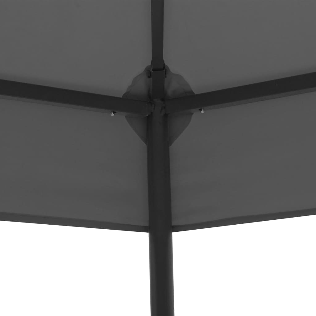 vidaXL Altanka ogrodowa, 323x275x265 cm, antracytowa