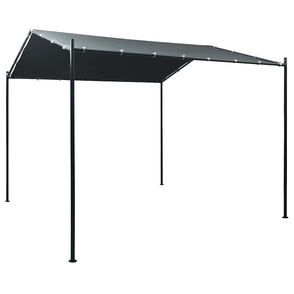 vidaXL Altana/namiot ogrodowy, 3x3 m, stal, antracytowa