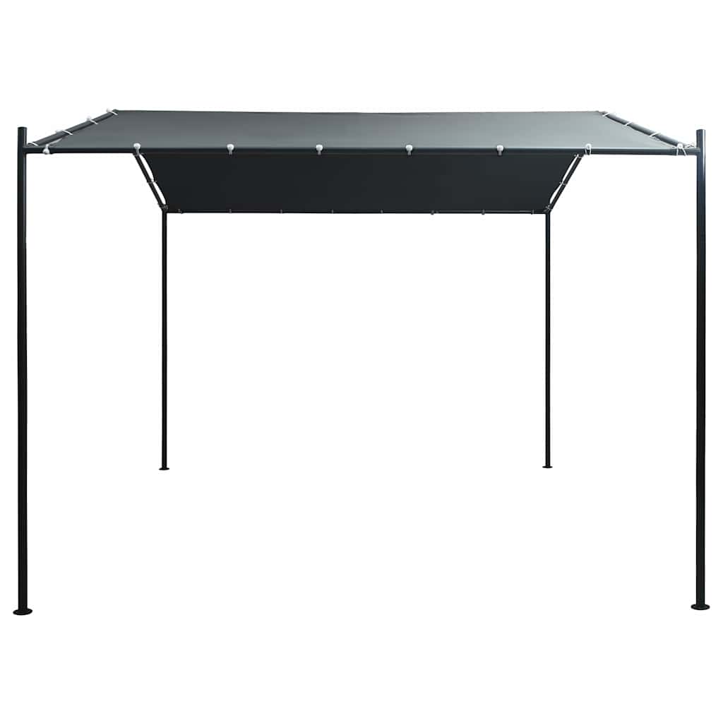 vidaXL Altana/namiot ogrodowy, 3x3 m, stal, antracytowa
