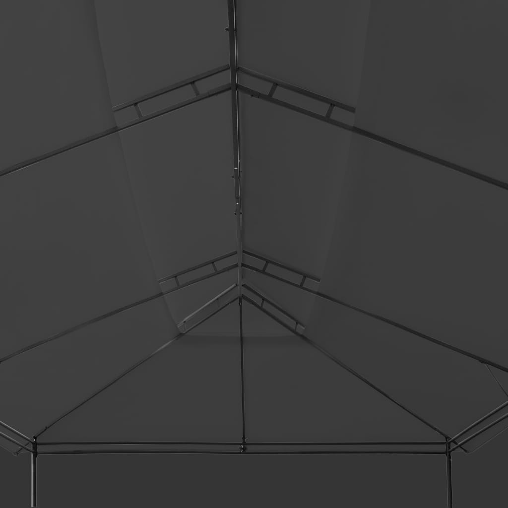 vidaXL Altana z zasłonami, 600x298x270 cm, antracytowa