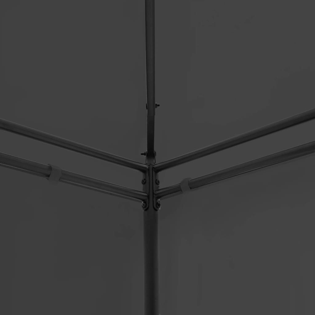 vidaXL Altana z zasłonami, 600x298x270 cm, antracytowa