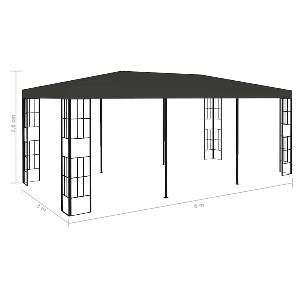 vidaXL Altana, 3 x 6 m, antracytowa