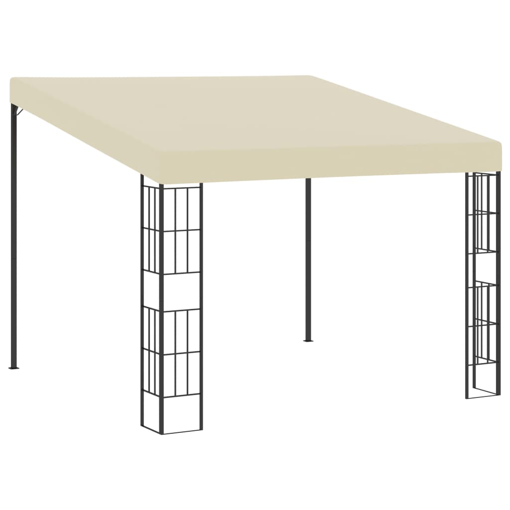 vidaXL Altana przyścienna, 3x3 m, kremowa, tkanina