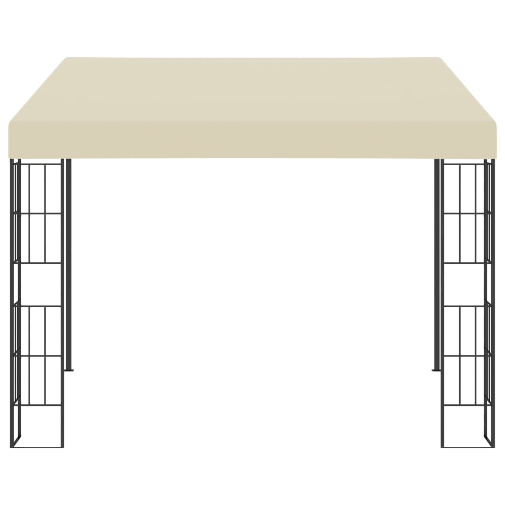 vidaXL Altana przyścienna, 3x3 m, kremowa, tkanina