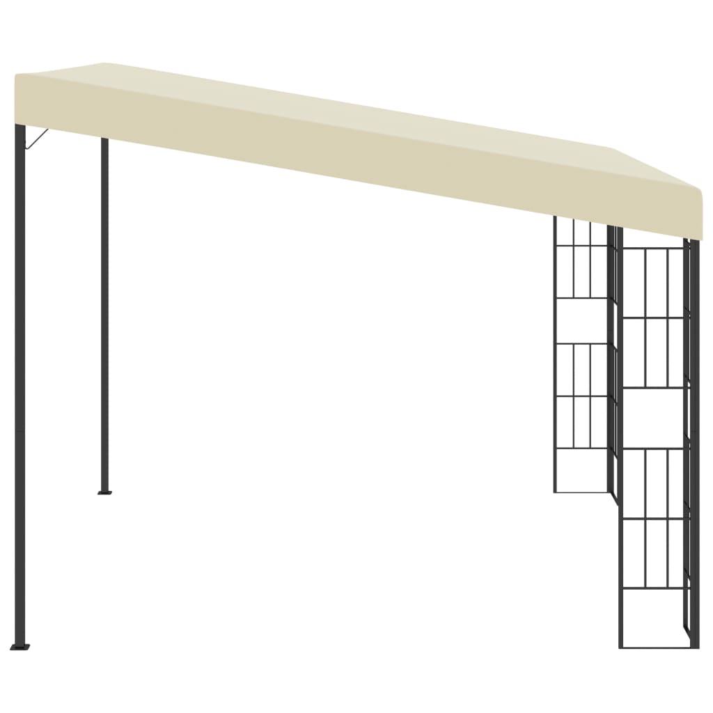 vidaXL Altana przyścienna, 3x3 m, kremowa, tkanina