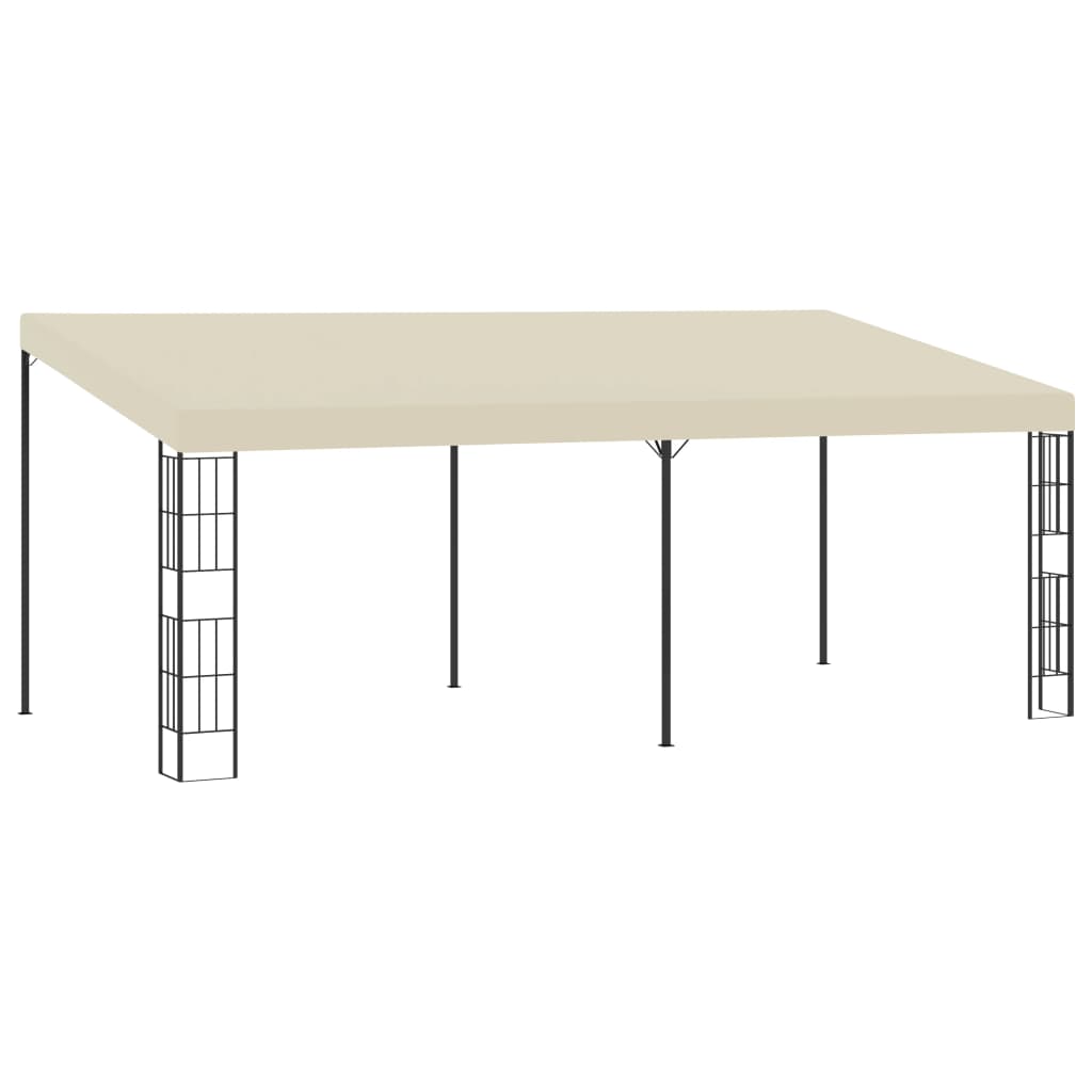 vidaXL Altana przyścienna, 3x6 m, kremowa, tkanina
