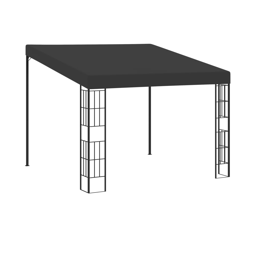vidaXL Altana przyścienna, 3x3 m, antracytowa, tkanina