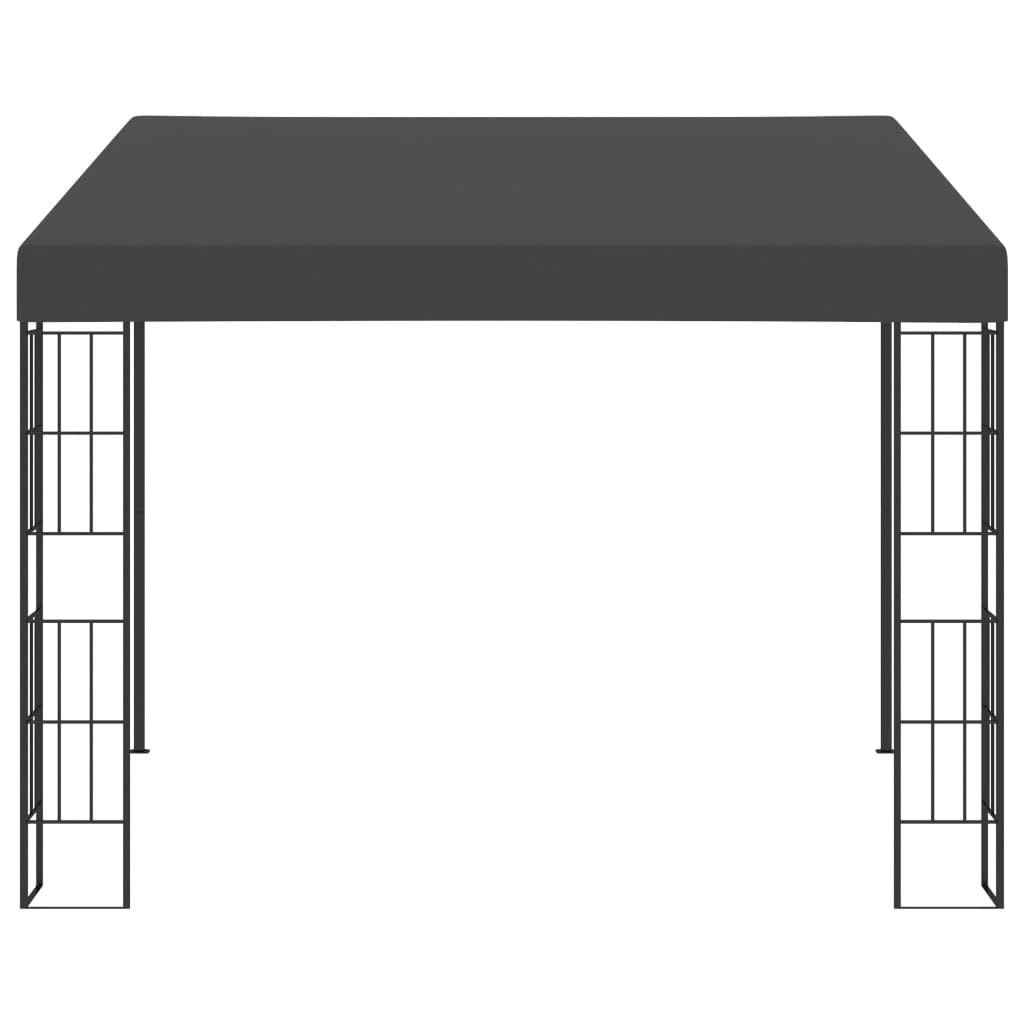 vidaXL Altana przyścienna, 3x3 m, antracytowa, tkanina