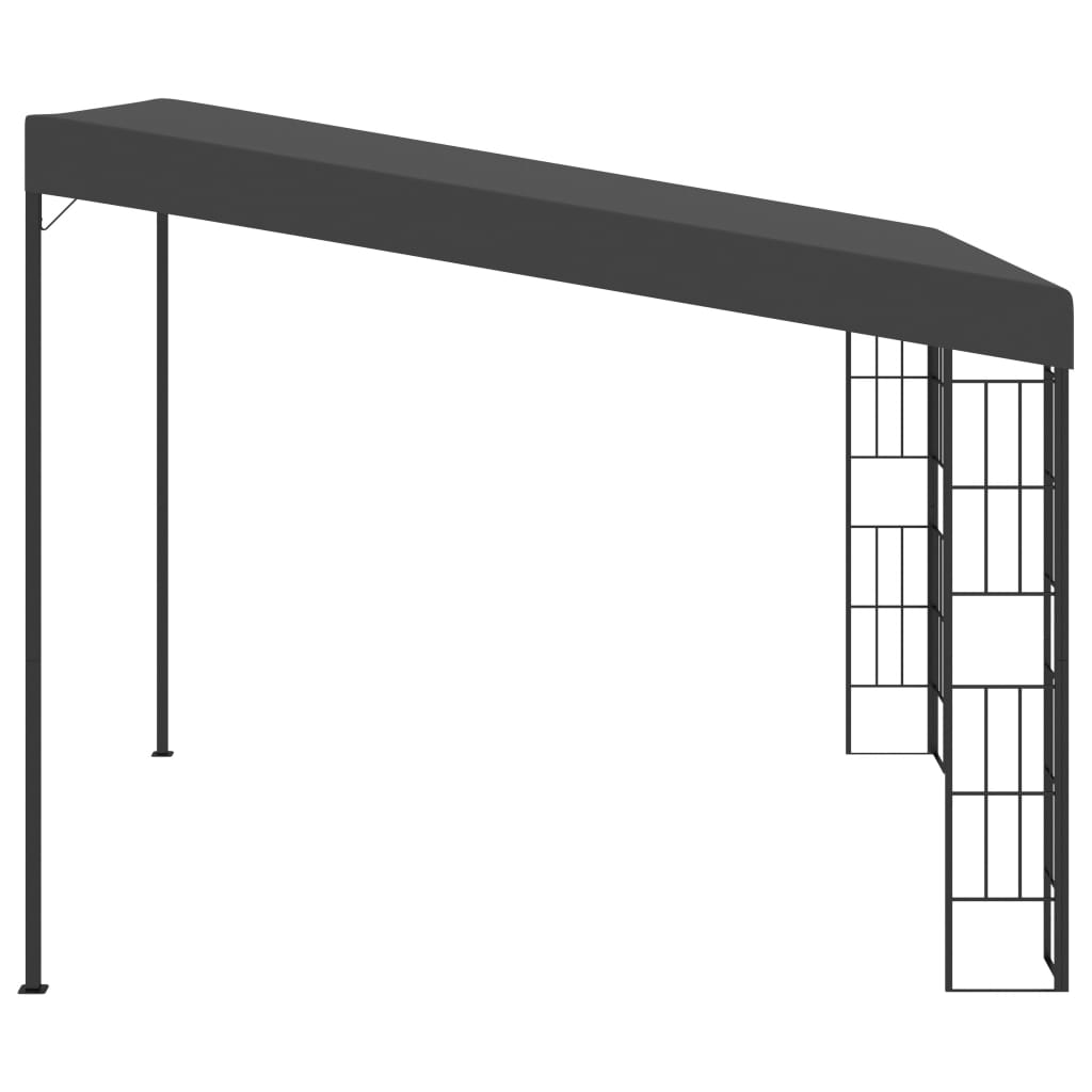 vidaXL Altana przyścienna, 3x3 m, antracytowa, tkanina