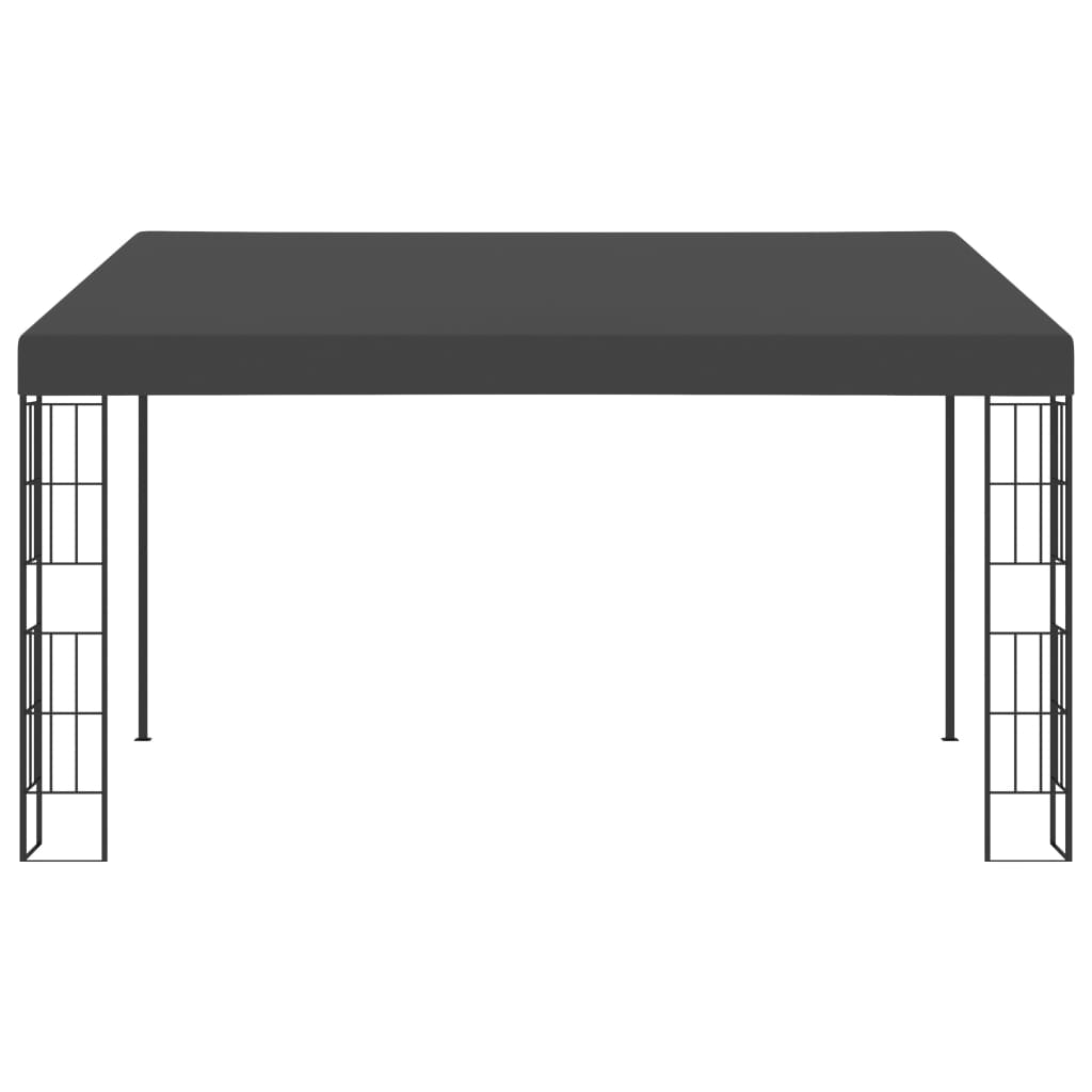 vidaXL Altana przyścienna, 3x4 m, antracytowa, tkanina
