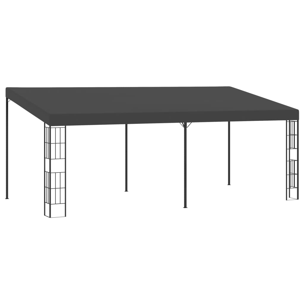 vidaXL Altana przyścienna, 3x6 m, antracytowa, tkanina