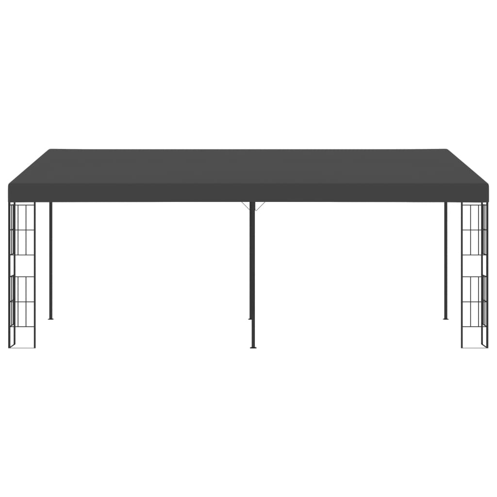 vidaXL Altana przyścienna, 3x6 m, antracytowa, tkanina