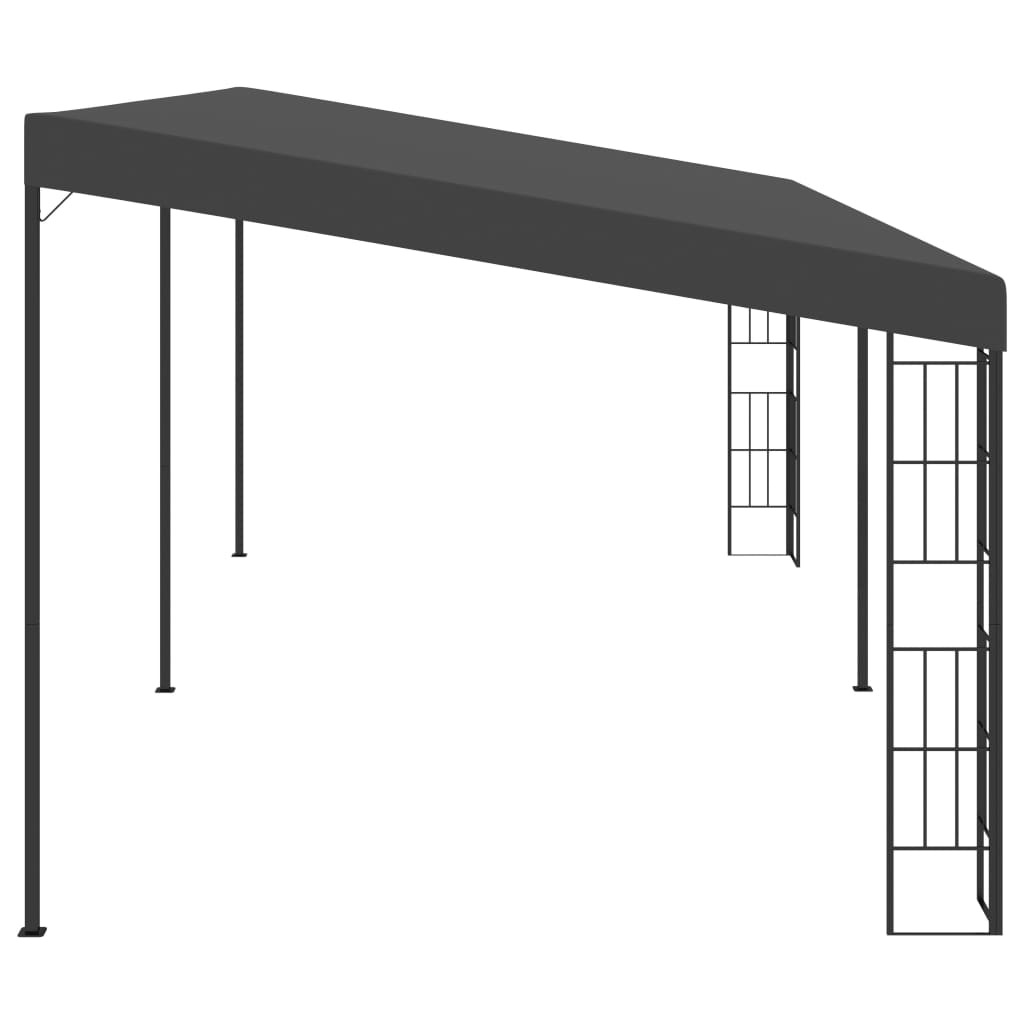 vidaXL Altana przyścienna, 3x6 m, antracytowa, tkanina