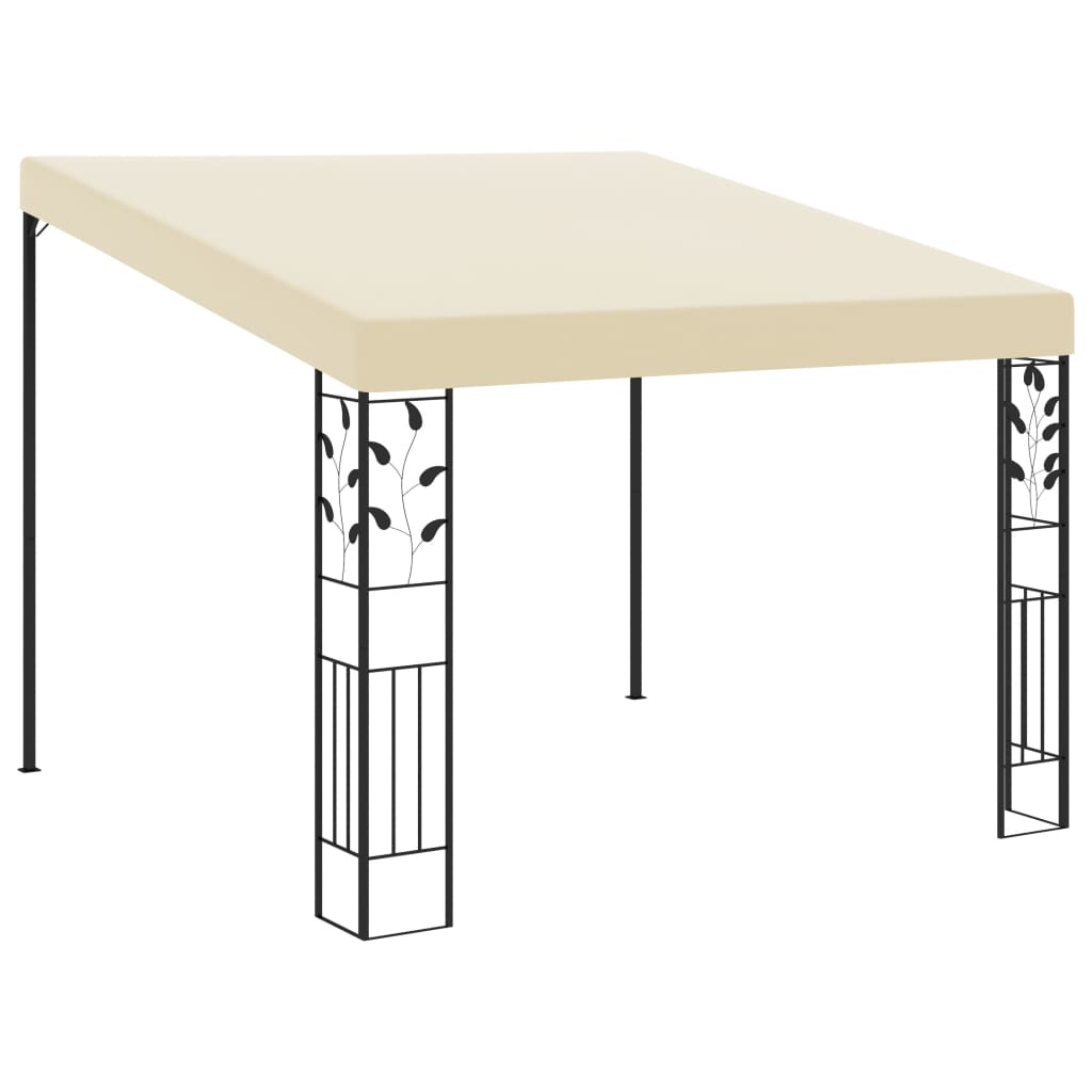 vidaXL Altana przyścienna, 3 x 3 x 2,5 m, kremowa