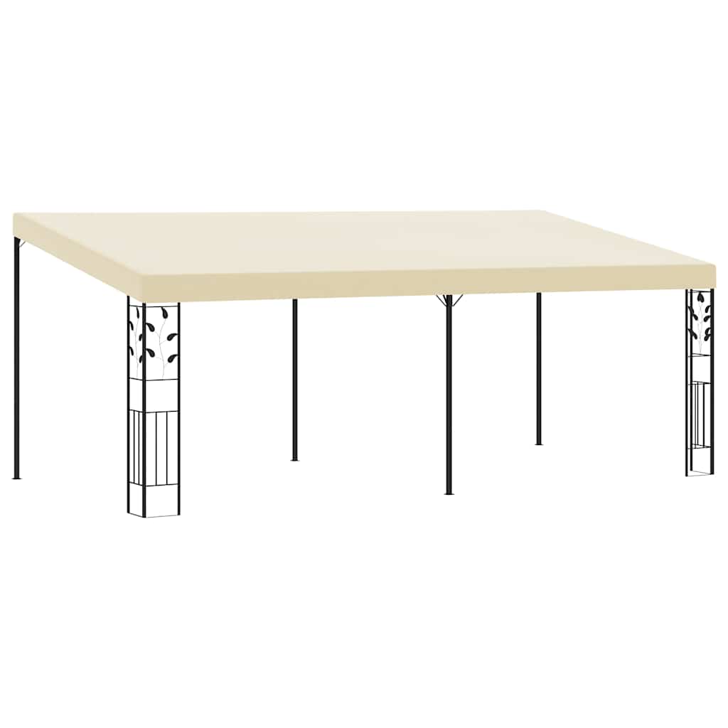 vidaXL Altana przyścienna, 6 x 3 x 2,5 m, kremowa