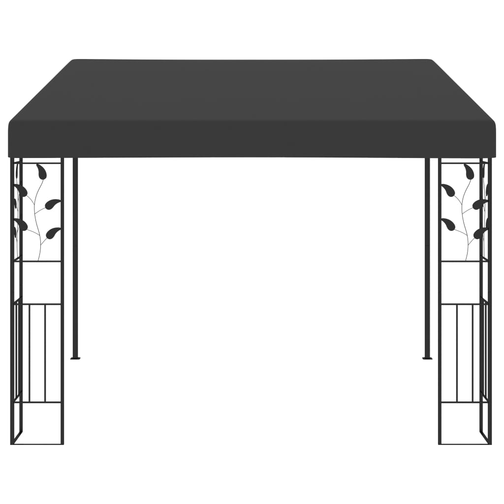 vidaXL Altana przyścienna, 3 x 3 x 2,5 m, antracytowa