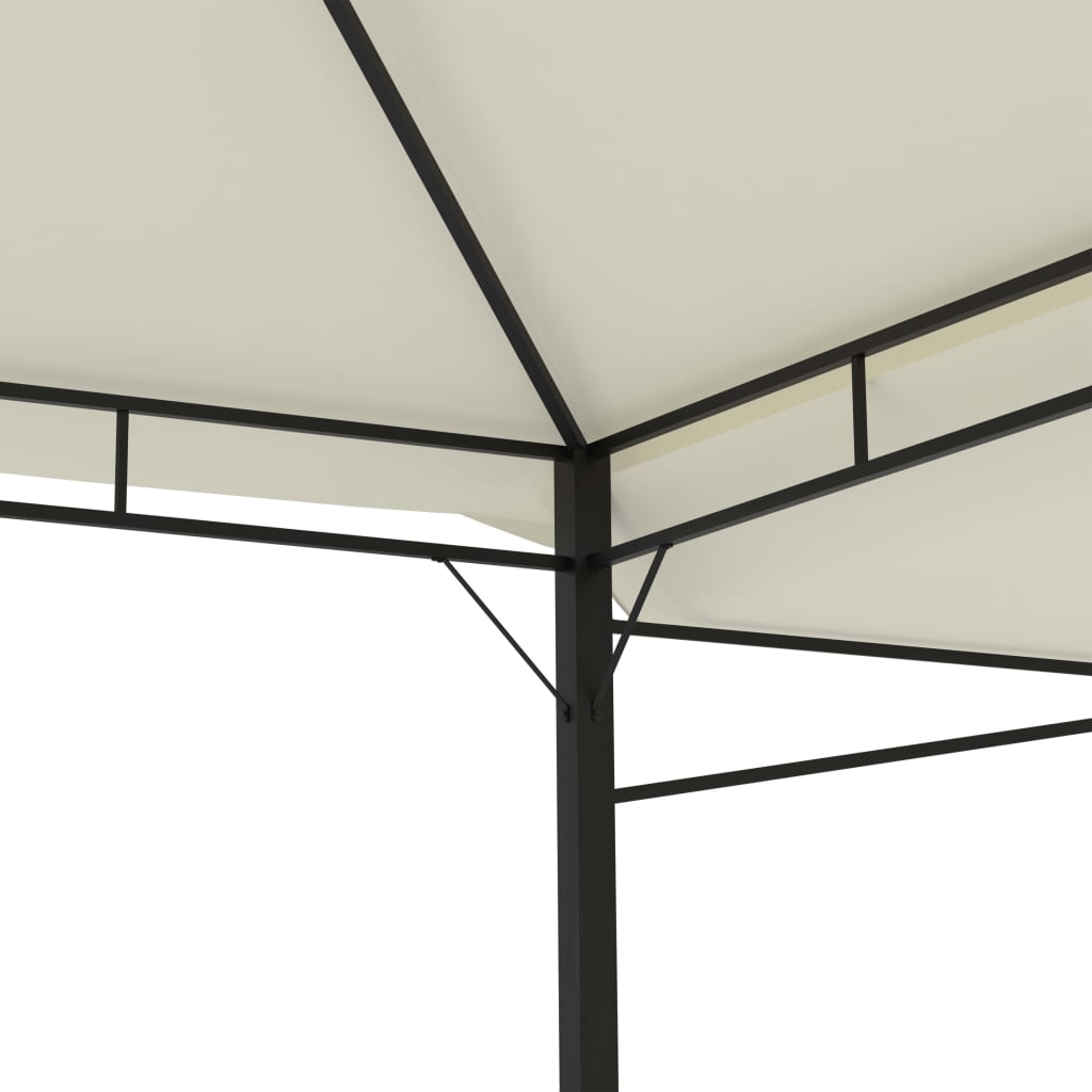 vidaXL Altana, podwójne rozkładane zadaszenia, 3x3x2,75 m, kremowa