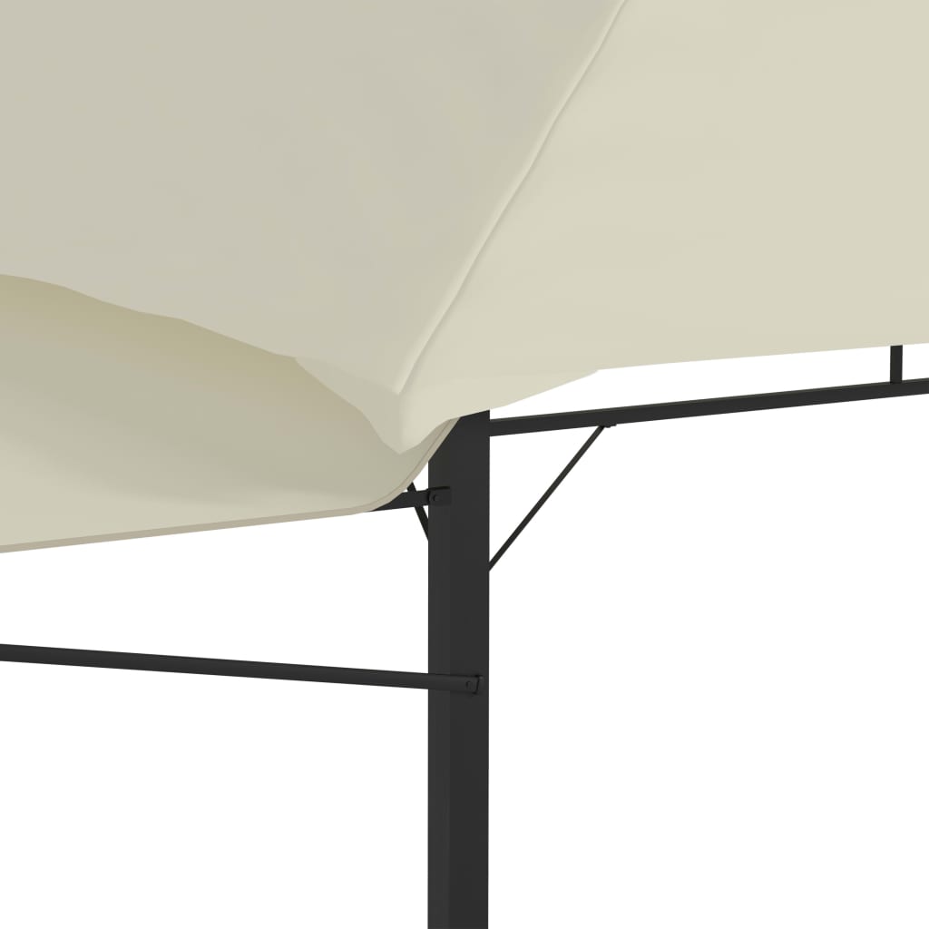 vidaXL Altana, podwójne rozkładane zadaszenia, 3x3x2,75 m, kremowa