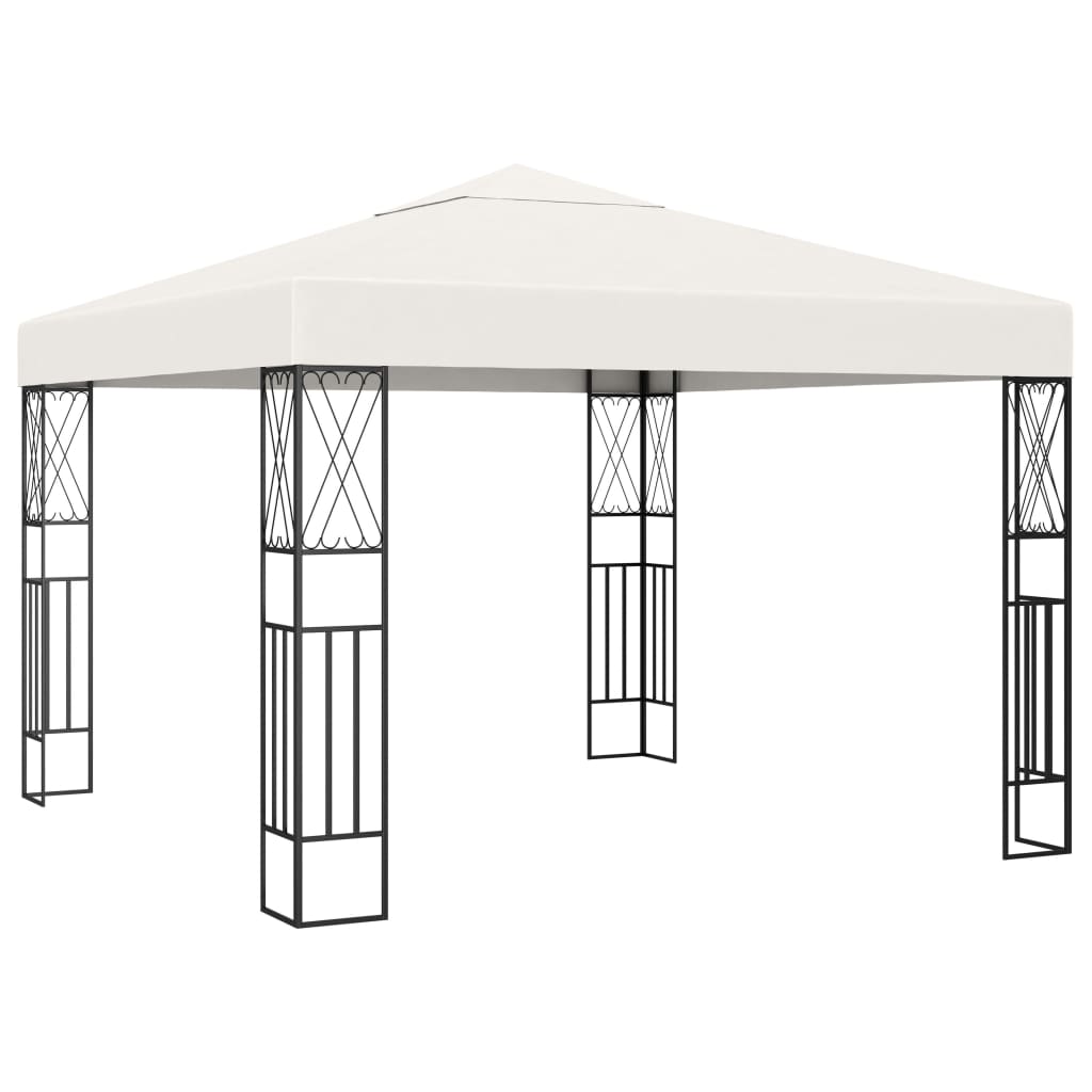 vidaXL Altana, 3 x 3 m, kremowa, tkanina