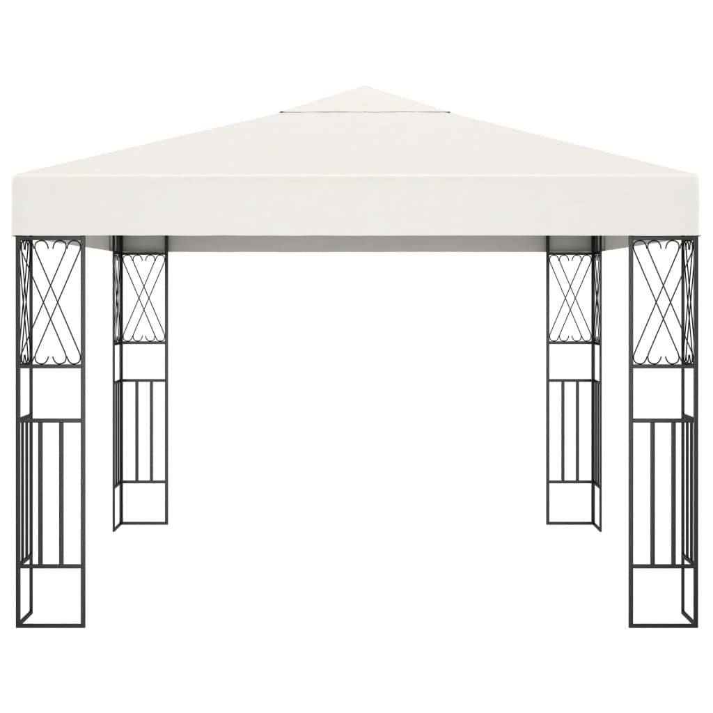 vidaXL Altana, 3 x 3 m, kremowa, tkanina