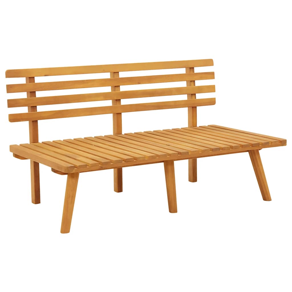 vidaXL Ławka ogrodowa z poduszkami, 115 cm, lite drewno akacjowe
