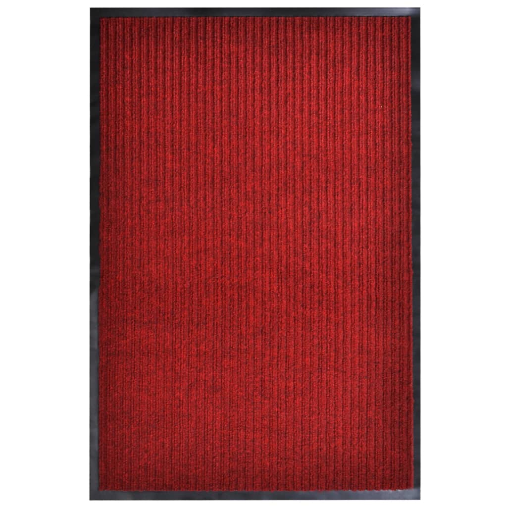 vidaXL Wycieraczka, czerwona, 117x220 cm, PVC