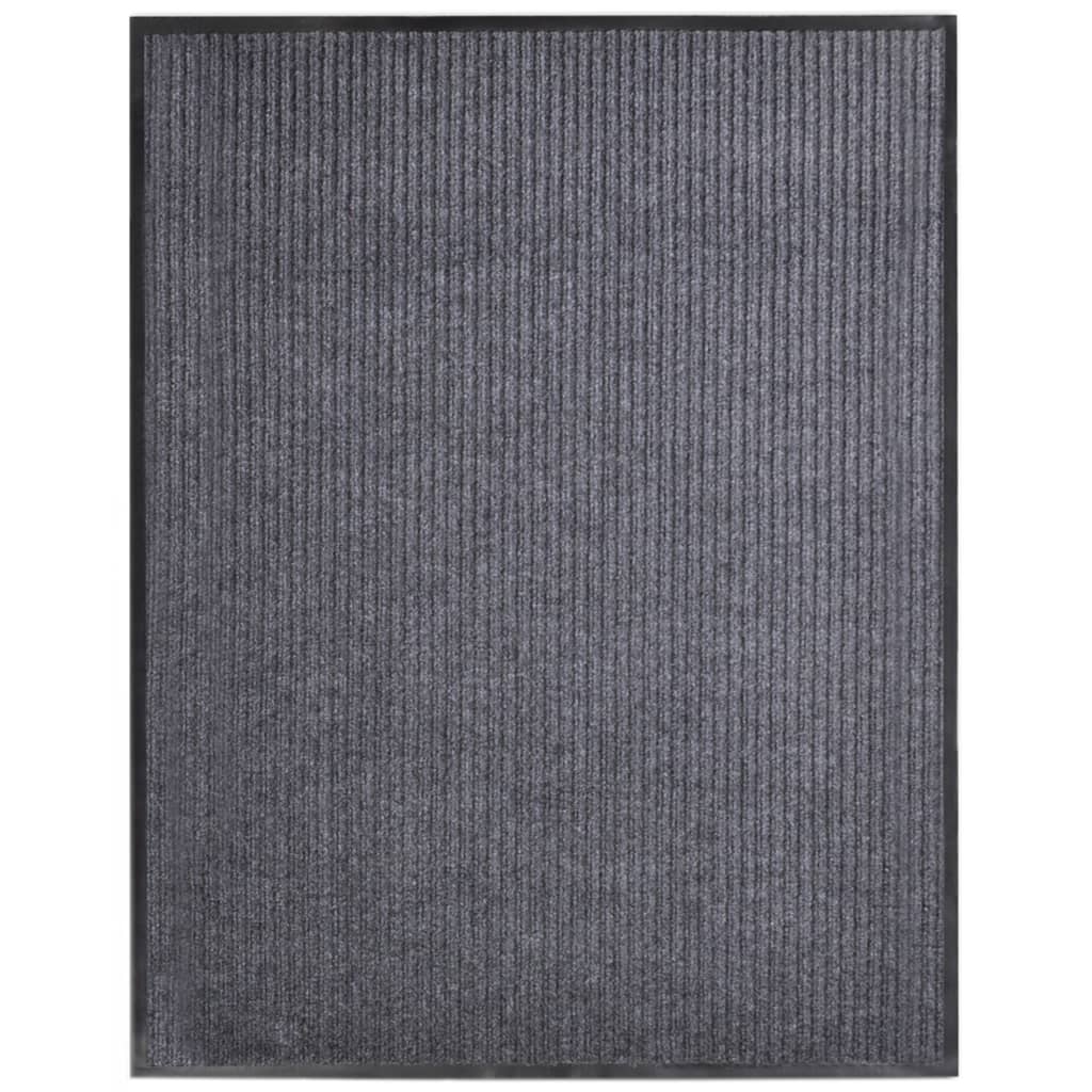 vidaXL Wycieraczka, szara, 117x220 cm, PVC