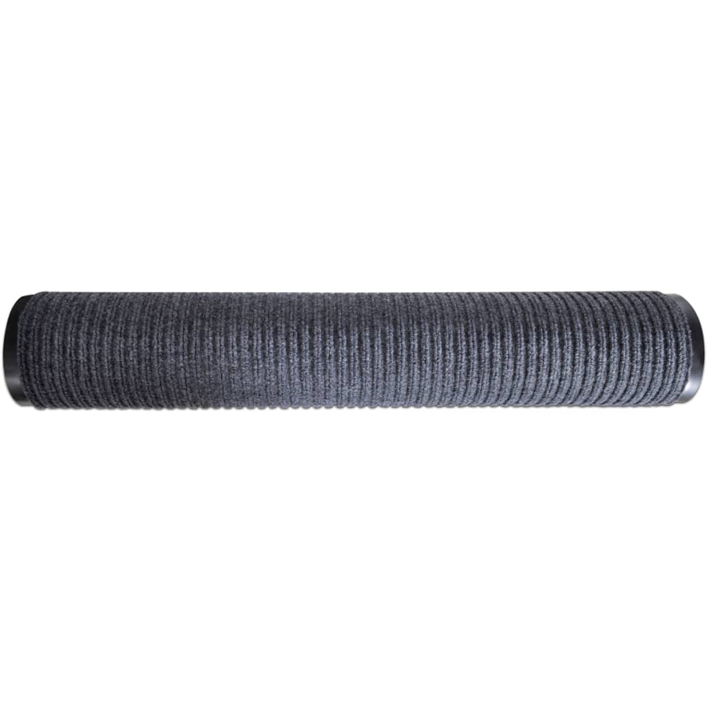 vidaXL Wycieraczka, szara, 117x220 cm, PVC
