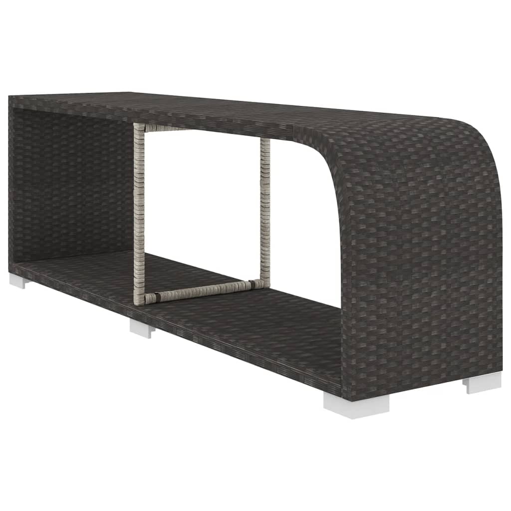 vidaXL 11-cz. zestaw mebli do ogrodu, z poduszkami, rattan PE, czarny