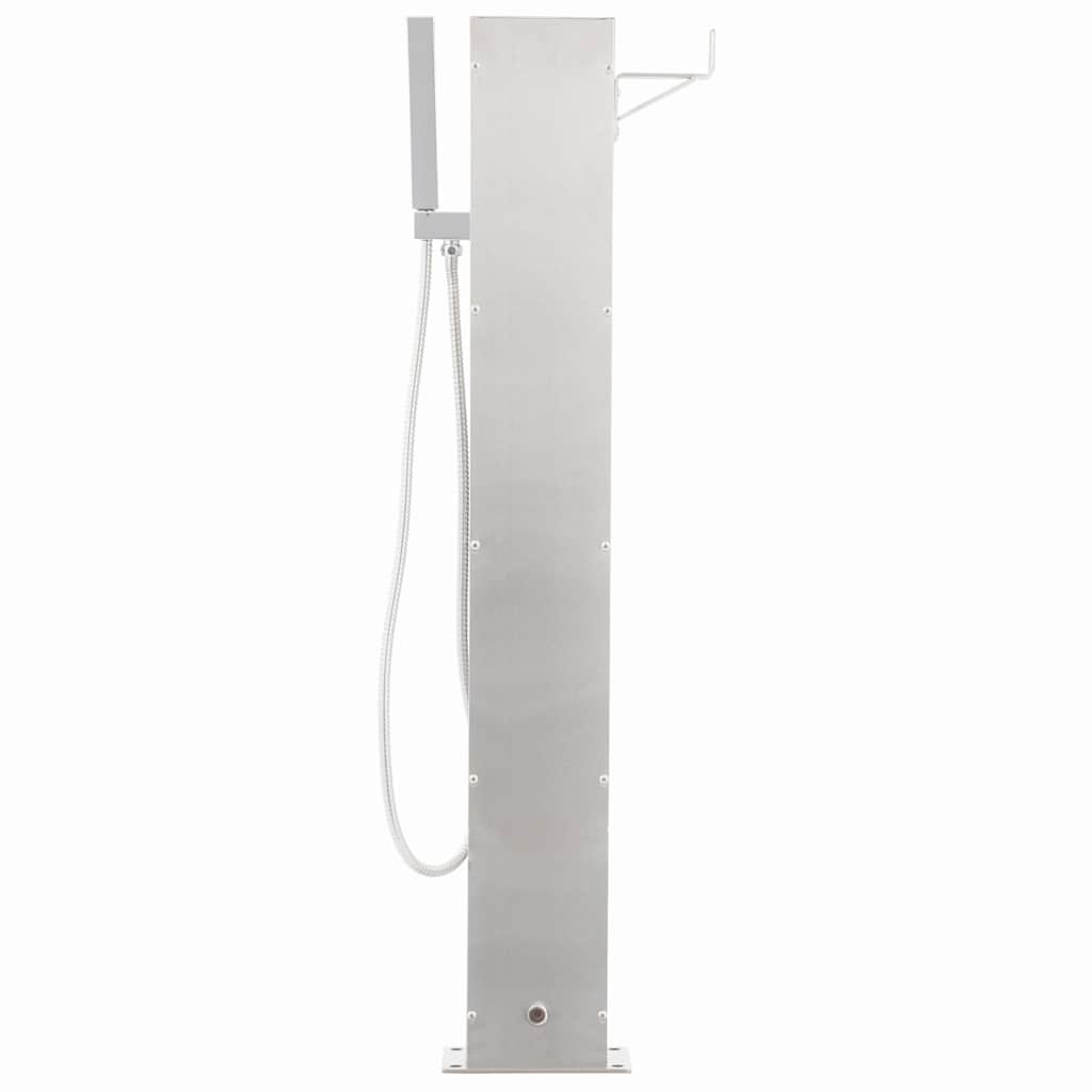 vidaXL Panel prysznicowy ogrodowy, 110 cm, stal nierdzewna