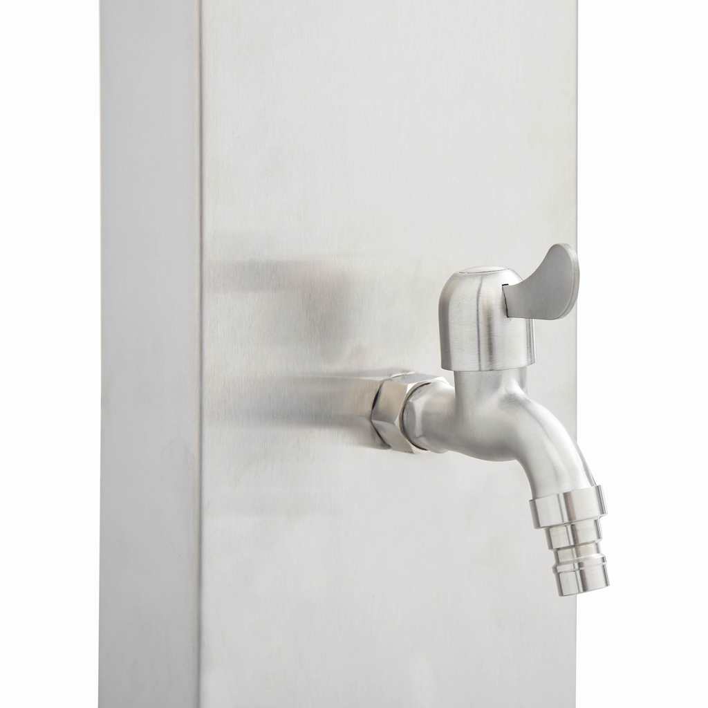 vidaXL Panel prysznicowy ogrodowy, 110 cm, stal nierdzewna
